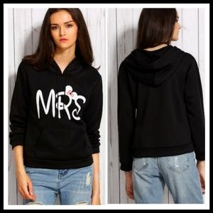 New Letter print hoodie